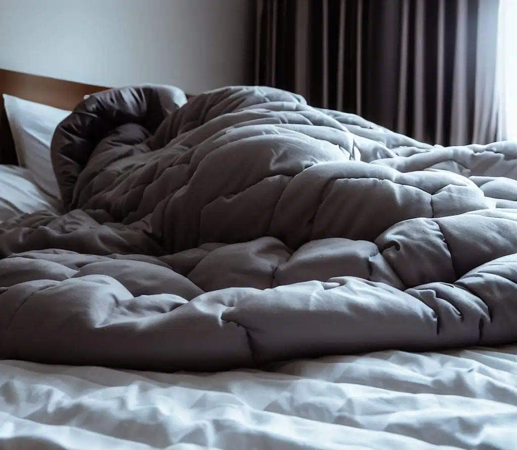 Couverture lestée : une couverture lourde qui aide à lutter contre les troubles du sommeil