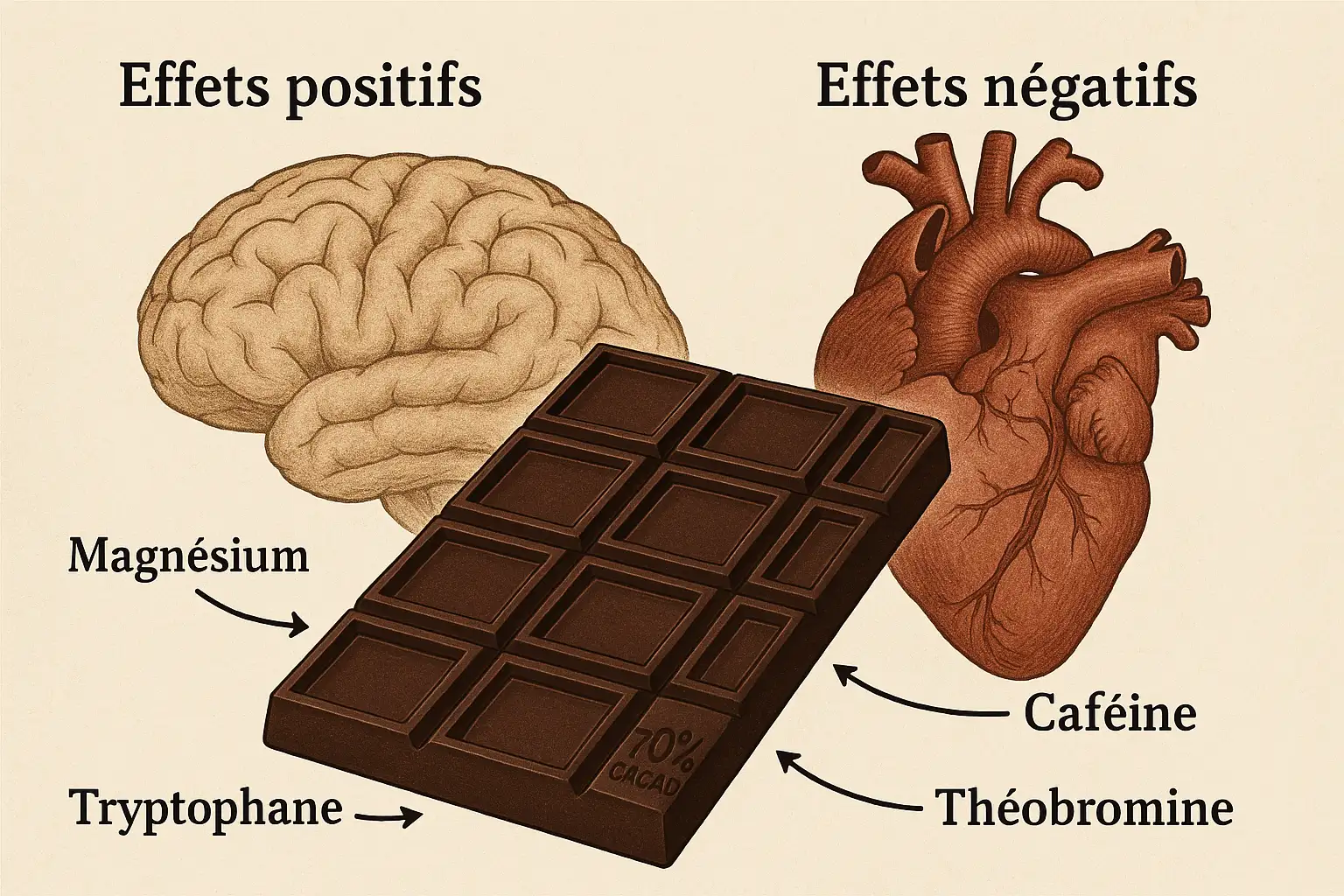 Quels sont les bienfaits du chocolat noir et du magnésium ?