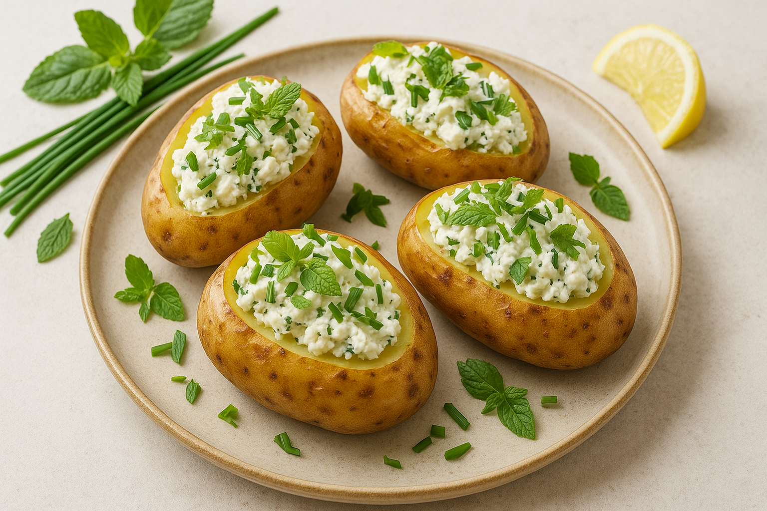 Pommes de terre farcies healthy recette du soir IG bas & gourmande