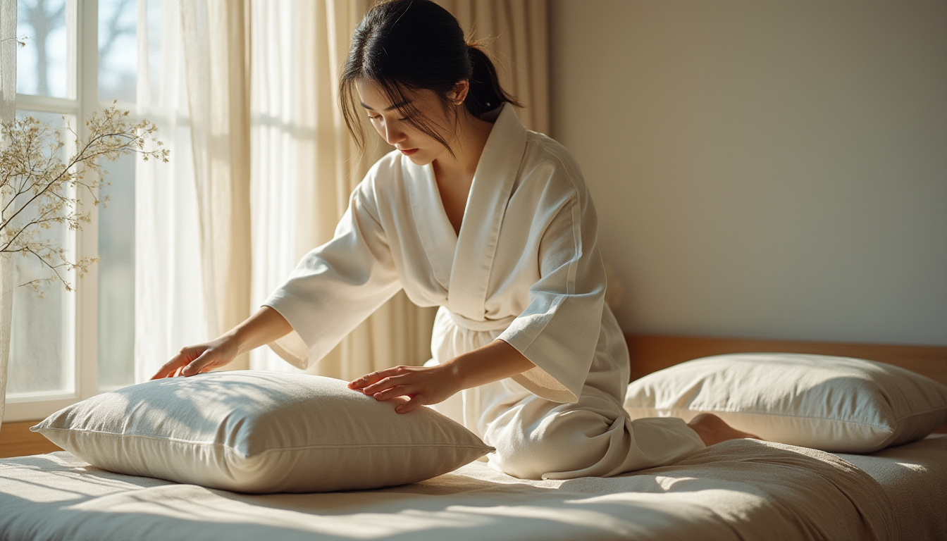 découvrez les bienfaits de l'oreiller japonais pour les cervicales : à qui s'adresse-t-il, comment il soulage la nuque et nos conseils pour bien le choisir selon vos besoins.