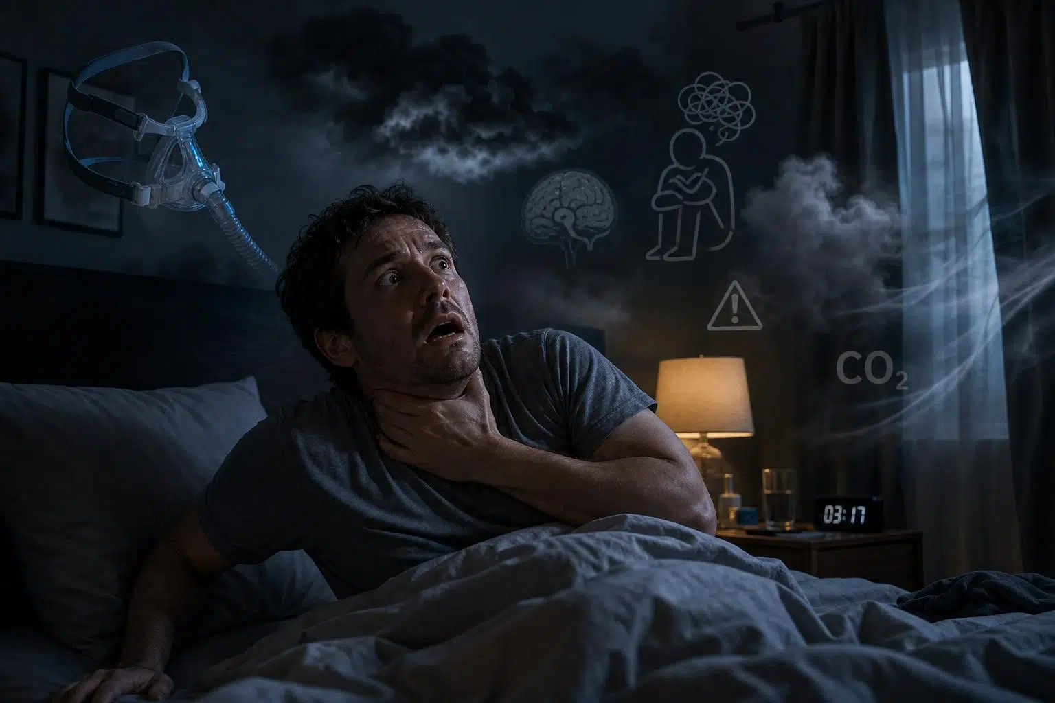 découvrez les causes possibles du réveil en sursaut accompagné d'une sensation d'étouffement, et apprenez comment y remédier pour mieux dormir.